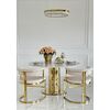 BELLINI crystal chandelier gold, designer, exclusive in a modern style, ring, hanging lamp