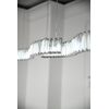 Modern BLOOM chandelier, silver, glamorous, above the table, above the island, oblong