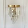 Crystal, gold, glamor wall lamp, DIAMOND wall lamp