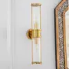 Crystal, gold, glamor, oblong wall lamp, RONALD designer wall lamp