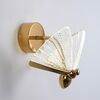 Crystal wall lamp, gold, round, ring, modern, glamor wall lamp MOTYL
