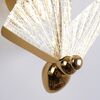 Crystal wall lamp, gold, round, ring, modern, glamor wall lamp MOTYL
