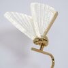 Crystal table lamp MOTYL, gold, glamorous night lamp, modern