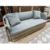 Luksusowa sofa złota 3 osobowa szara nowoczesna MADONNA OUTLET