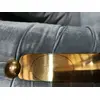 MADONNA elegant and modern grey gold glamour New York-style upholstered sofa for living room OUTLET