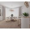 Gold table with marble top, glamour for the dining room, modern, designer, ROYAL OUTLET