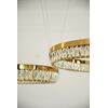 BELLINI crystal chandelier gold, designer, exclusive in a modern style, ring, hanging lamp