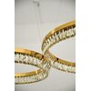 BELLINI crystal chandelier gold, designer, exclusive in a modern style, ring, hanging lamp