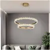 BRINA XL glamor crystal chandelier, gold, designer, exclusive in a modern style, two-story round hanging lamp