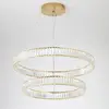 Crystal chandelier CRYSTAL L gold, glamour, exclusive, modern two-level ring