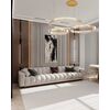 CRYSTAL XXL gold crystal chandelier, glamorous, exclusive, modern with three rings