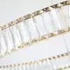 Żyrandol kryształowy złoty ring nowoczesny glamour okrągły CRYSTAL