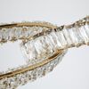 LILIBET L glamorous crystal chandelier, modern, designer, gold oblong hanging lamp