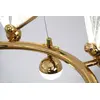 Crystal chandelier MOTYL glamour, gold, designer, exclusive in a modern style, round pendant lamp