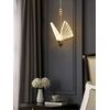 Modern chandelier MOTYL M, glamorous pendant lamp, gold, designer, exclusive, single