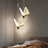 Modern chandelier MOTYL M, glamorous pendant lamp, gold, designer, exclusive, single