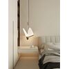 Modern chandelier MOTYL M, glamorous pendant lamp, gold, designer, exclusive, single