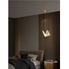 Modern chandelier MOTYL M, glamorous pendant lamp, gold, designer, exclusive, single