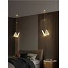 Modern chandelier MOTYL M, glamorous pendant lamp, gold, designer, exclusive, single