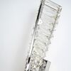 CRYSTAL silver crystal wall lamp, glamorous, oblong, designer wall lamp