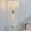 Crystal wall lamp CRYSTAL gold, glamorous, oblong, designer wall lamp