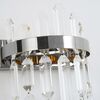 Crystal wall lamp, silver, modern, glamorous BULGARI wall lamp