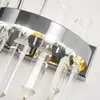 Kinkiet kryształowy srebrny nowoczesny, lampa ścienna glamour BULGARI