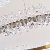 Crystal LED lamp, round ceiling lamp, ring, glamorous chandelier, modern gold BRINA