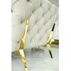 Glamor upholstered modern gold quilted sofa DIVA GOLD