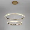 BRINA XL glamor crystal chandelier, gold, designer, exclusive in a modern style, two-story round hanging lamp