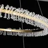 BRINA XL glamor crystal chandelier, gold, designer, exclusive in a modern style, two-story round hanging lamp