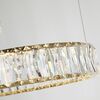 CRYSTAL XXL gold crystal chandelier, glamorous, exclusive, modern with three rings
