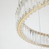 CRYSTAL XXL gold crystal chandelier, glamorous, exclusive, modern with three rings