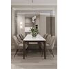 Modern BLOOM chandelier, silver, glamorous, above the table, above the island, oblong