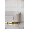 Glamorous sofa exclusive for living room, beige gold FLORENCE