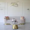 Glamorous sofa exclusive for living room, beige gold FLORENCE