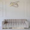 Designer glamour sofa for the living room gold LONDON
