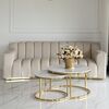 Designer glamour sofa for the living room gold LONDON