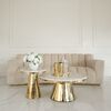 Designer glamour sofa for the living room gold LONDON