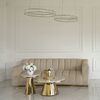 Designer glamour sofa for the living room gold LONDON