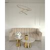 Designer glamour sofa for the living room gold LONDON