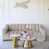 Designer glamour sofa for the living room gold LONDON