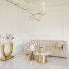 Designer glamour sofa for the living room gold LONDON