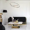 MADONNA modern black gold glamour New York-style upholstered sofa for living room