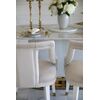 Exclusive glamorous dining chair, beige, white PALACE