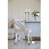 Exclusive glamorous dining chair, beige, white PALACE