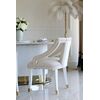Exclusive glamorous dining chair, beige, white PALACE