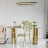 Exclusive dining chair, modern, glamor, beige, gold MEDUSA