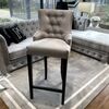 Stool glamour upholstered quilted bar modern dining room TIFFANY OUTLET