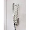CRYSTAL silver crystal wall lamp, glamorous, oblong, designer wall lamp